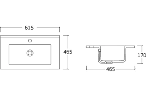 Накладная раковина Vincea 60 белая - 2