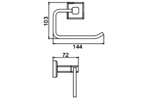Держатель туалетной бумаги Gappo G38 G3803-3 - 2