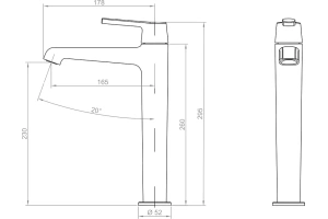 Смеситель для раковины RGW Shower Panels хром - 3