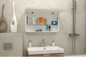ТОКИО Зеркало-шкаф 900х530 с розеткой LED - 2