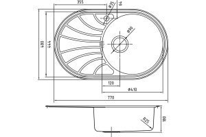 Мойка кухонная Iddis Suno SUN77PRi77 - 2