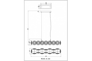 Подвесной светильник Wertmark Pamela WE160.16.323 - 2