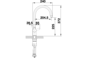 Смеситель Blanco Trima антрацит для кухни - 3