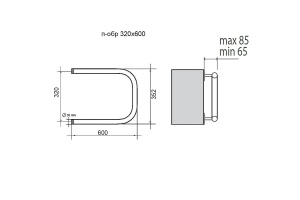 Водяной полотенцесушитель Terminus П-образный 320х600 Хром - 2