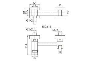 Гигиенический душ Cezares Articoli vari (CZR-DA4-01) - 2