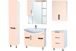 Тумба с раковиной Bellezza Лагуна 85 бежевая - 3