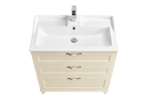 Комплект мебели напольный Aquaton Леон 80 бежевый - 3