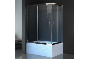 Душевой уголок Royal Bath 120х80 хром стекло прозрачное