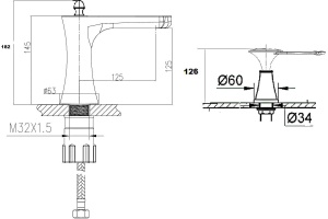 Смеситель Artik Yasmina 8003/B02 для раковины - 2