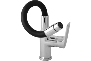 CO119.5/15 COLORADO - смеситель кухонный, (гибкий излив Черный), ХРОМ - 3