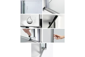 Душевая дверь в нишу Wasserkraft Alme 15R05 120 см - 3