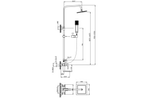 Душевая стойка BelBagno Romano хром (ROMANO-VSCM-CRM) - 2