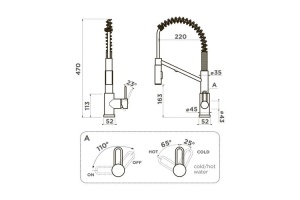 Смеситель для кухни Omoikiri Mikawa хром (4994451) - 3