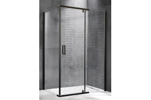 Душевой угол Royal Bath HPVD 100х70 профиль черный стекло прозрачное