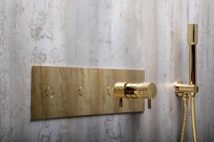 Душевой комплект Boheme Fusion 130-G С ВНУТРЕННЕЙ ЧАСТЬЮ, золото - 3