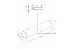 Трековый светильник Maytoni Track TR005-1-GU10-B - 3