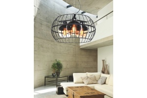 Подвесная люстра LUMINA DECO Optis LDP 11765-3 BK - 3