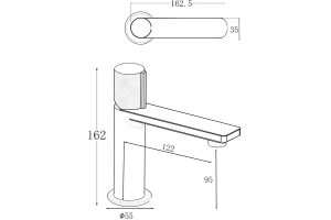 Смеситель для раковины Allen Brau Liberty черный матовый - 2