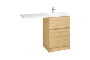 Тумба под раковину без фасада Aquaton Лондри 60 светлое дерево