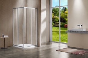 Душевой уголок Vincea Garda VSS-1G900CL 90x90, профиль хром, стекло прозрачное - 2
