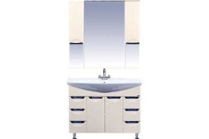 Тумба для комплекта Misty Орхидея 105 бежевая эмаль - 2