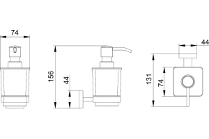 Дозатор Timo Selene 17039/17 золото матовое - 2