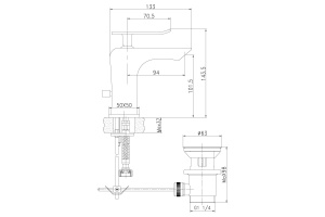 Смеситель для раковины Lemark Contest (LM5806CW) - 2