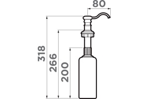 Дозатор Omoikiri 4995035 марципан - 2