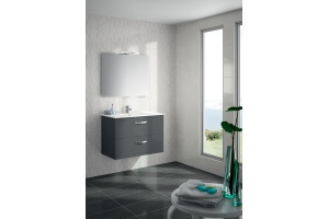 Мебель для ванной Jacob Delafon Ola 80 серый антрацит - 2