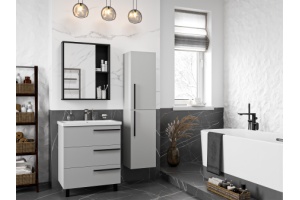 Тумба под раковину Misty Ненси 70 серая матовая - 3