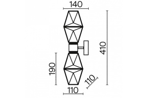 Бра Maytoni Coctail time MOD325WL-02G - 2
