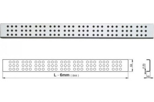Решетка AlcaPlast Cube 850L глянцевая - 2