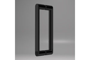 Душевая дверь в нишу Vincea Dice 110x200 профиль черный стекло прозрачное - 2