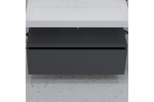 Тумба Armadi Art Flat Valessi Uno-S 100 подвесная черный матовый