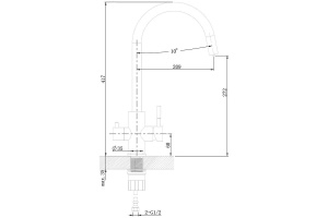Смеситель для кухни Agger Zest никель - 3