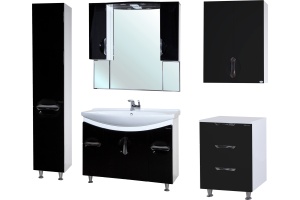 Тумба Bellezza Лагуна 60 черная - 2