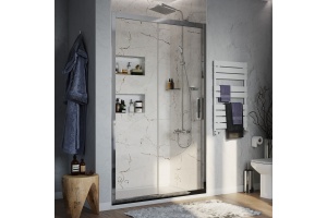 Душевая дверь в нишу STWORKI Стокгольм DE019D2100200CH 100 см профиль хром глянец