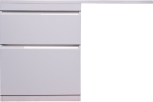 Тумба с раковиной Style Line Даллас 130 Люкс Plus, напольная, белая - 2