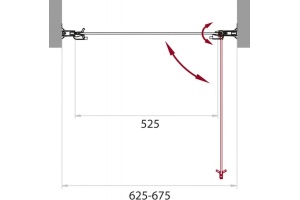 Душевая дверь в нишу BelBagno Sela B 1 65 C Cr - 3