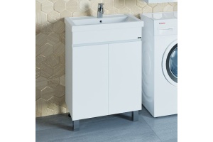 Тумба под раковину напольная Санта Марс 60 белый - 3