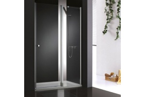 Душевая дверь Cezares Elena 100 хром стекло рифленое