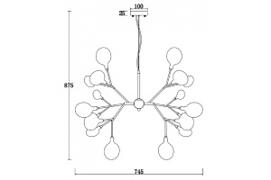 Подвесная люстра Freya Florencia FR5049PL-27W - 3