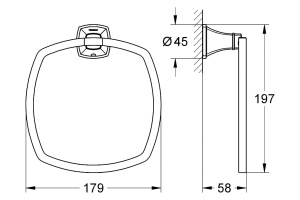 Полотенцедержатель Grohe Grandera 40630IG0 - 2