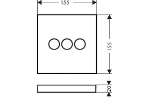Переключатель потоков Hansgrohe ShowerSelect хром - 3