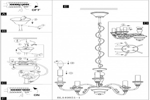 Подвесная люстра Eglo ПРОМО Caposile 49851 - 3