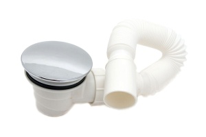 Сифон к низкому поддону с гофрой Royal Bath хром