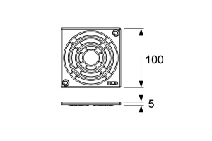 Решетка 100 х 100 м с фиксаторами - 2
