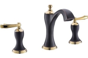 Смеситель для раковины Timo Unari золото, черный (7511/ 04Y)
