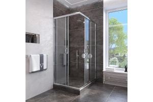 Душевой уголок Veconi Rovigo 80х80, хром (RV113-80-01-C4) - 2