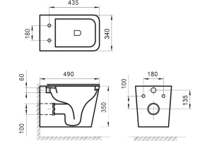 Чаша для подвесного унитаза BelBagno Ardente-R белый (BB520CHR) - 3